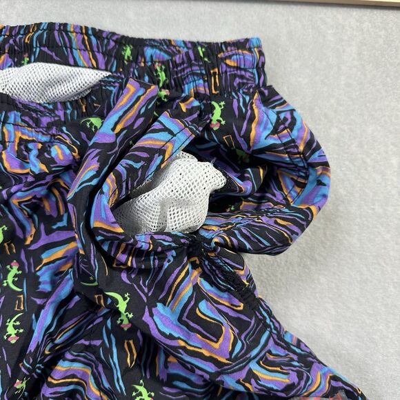 Gecko Hawaii Men’s XXL Swim Trunks Vintage 90s Mesh Liner All Over Print - Picture 7 of 13